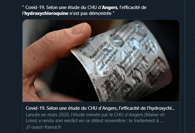 Hycovid définit des endpoints, des points de mesures de l'étude: hospitalisé, décédé... Et là, le primary endpoint est la "mortalité OU l'intubation". On a combiné ces deux stades ensemble. Vous êtes en réa? ça compte dans le groupe "mort ou réa"! Même si vous allez mieux après