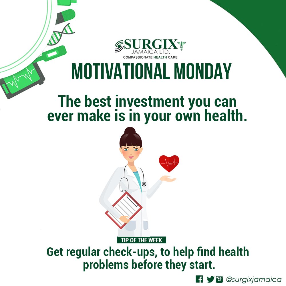 Today we continue our Motivational Monday series. This initiative is geared towards promoting proper health care for everyone.

 Compassionate Health Care 
#SurgixProstheticsClinic #SurgixJamaicaLtd
#LifeWithoutLimitations
#motivationalquotes #healthylifestyle 
#motivationmonday