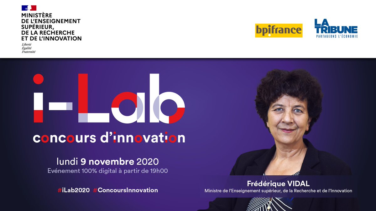 RANouvAquitaine's tweet photo. 📣 Ce soir dès 18h30, suivez en #live les lauréats de la 22ème édition du concours d'innovation #iLab2020 🏆
🧑💻 Interventions et échanges autour du concours et de ses retombées technologiques et sociétales
👉 https://t.co/H4aJEYKD4B
@sup_recherche @VidalFrederique https://t.co/uObXCxOWm1