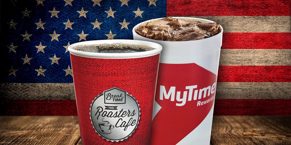 Veterans Day Thank You--FREE Coffee or Fountain drink for Veterans on Wednesday, November 11th at ALL Break Time locations.