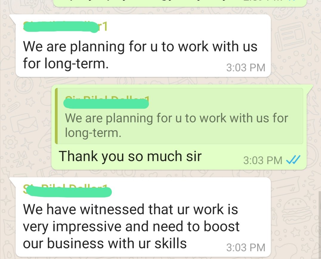 SanamHassan8's tweet photo. Alahmdulillah Good and satisfied clients are the blessings of Allah Almighty🥰.
A little achievement
#satisfiedclient #ordercompleted #videoediting #videoads https://t.co/ShY0yV3I0S