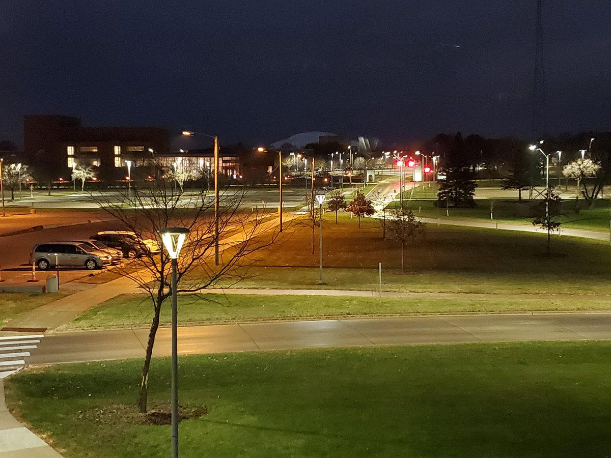 DrewDog22's tweet photo. It's the dawn of the 2nd to last week of in-person classes @northerniowa. We can do it Panther Nation! Keep masking up and be safe! #UNItogether #KeepOurPanthersSafe https://t.co/fLVfmwh7Da