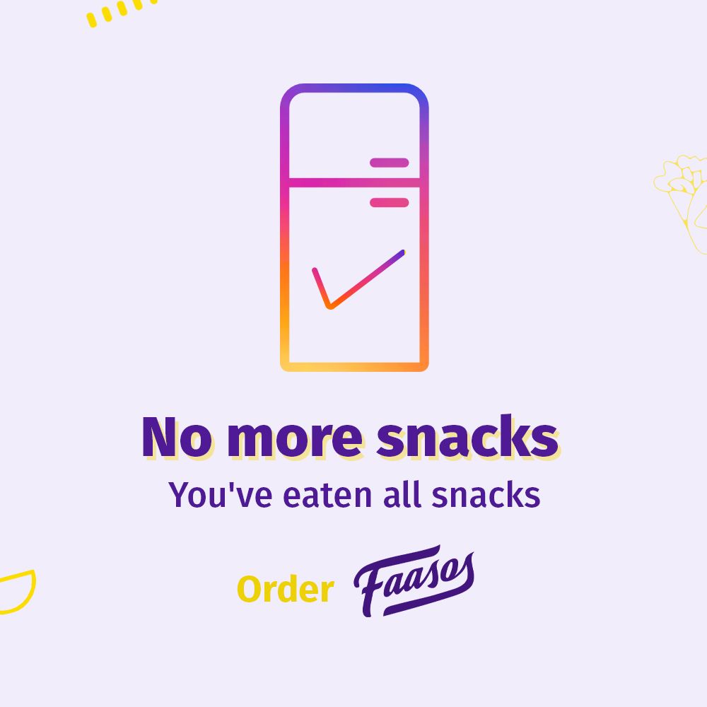 faasos's tweet photo. We don't like to see you in this situation! 😥
Order now from @eatsureofficial, Swiggy and Zomato.
.
.
#Faasos #Monday #MondayMood #OrderNow #Delivery #DeliveringNow #FastFood #Food #Foodies #Online #Yummy https://t.co/mNUTtHsKQS