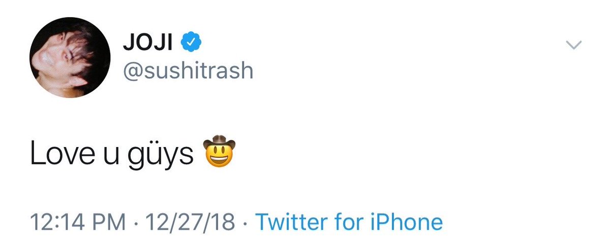 *ೃ˚:;—a short but necessary thread of old joji's tweets saying that he loves us