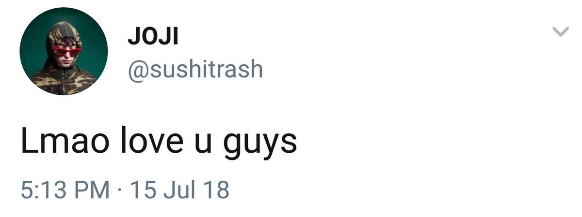 *ೃ˚:;—a short but necessary thread of old joji's tweets saying that he loves us