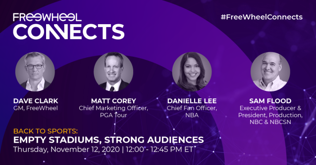 AntonyBarLDN's tweet photo. The postponement of sports during the Coronavirus pandemic, as well as the unpredictability of what a full return to sports looks like is a challenging time for all stakeholders. Register for #FreeWheelConnects on 11/12 to learn more. #FreeWheelEmp https://t.co/tHqdFoLwTa https://t.co/7nkw6S43Zt
