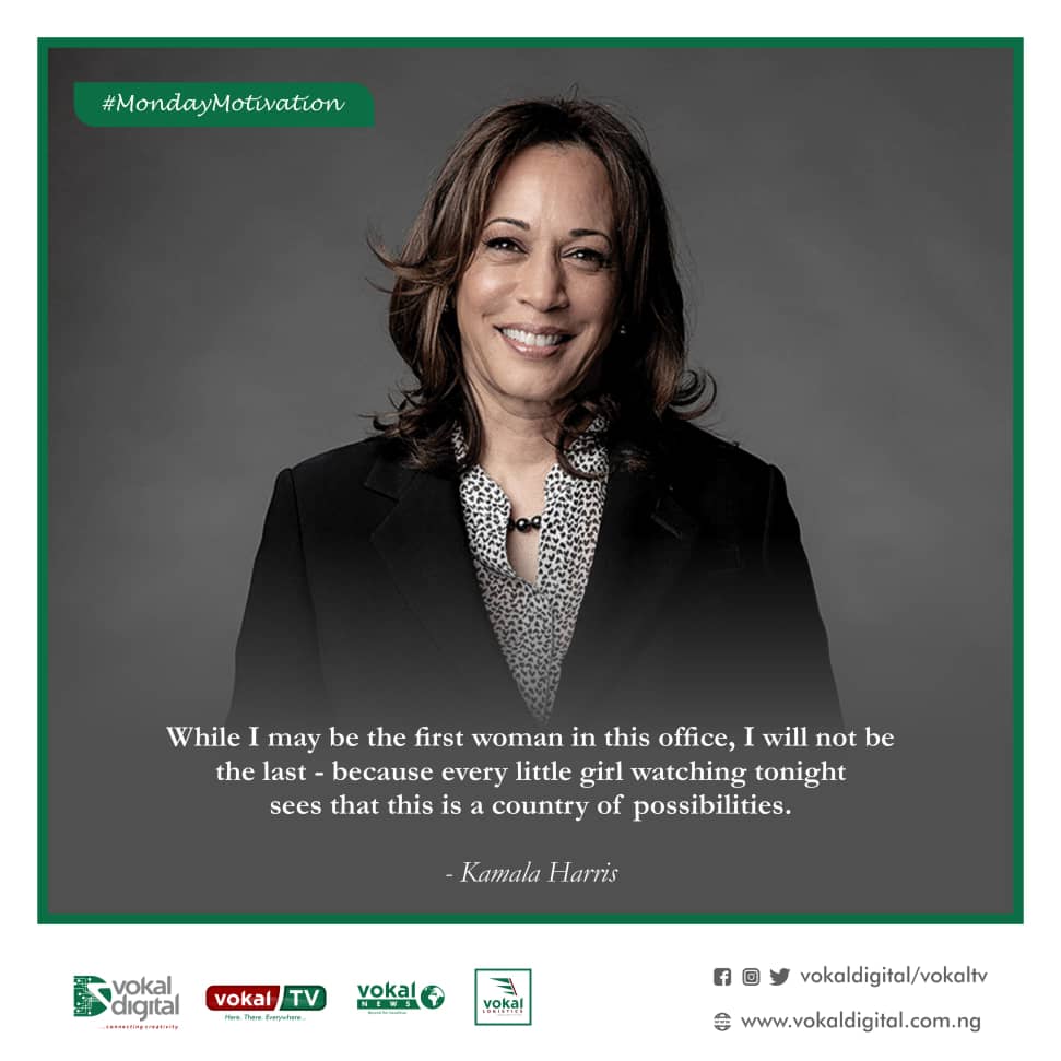 vokaldigital's tweet photo. Don't be afraid to dream big. Nothing is impossible.
#MondayMotivation #VokalTV #USElections2020 #KamalaHarrisVP #KamalaHarris #VokalDigital #VokalNewsNG #VokalLogistics #ConnectingCreativity https://t.co/z4J1wp3P5s