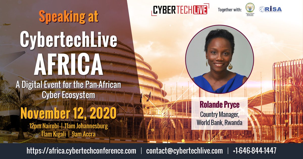 RSCPryce's tweet photo. Looking forward to moderating Thursday’s #CybertechLive panel on Customer Trust in Digital - Cybersecurity in the Finance Sector with regional and international industry leaders. Register at: https://t.co/08r5lE7UZa
@MusoniPaula @RISARwanda https://t.co/yWaWelLlr7
