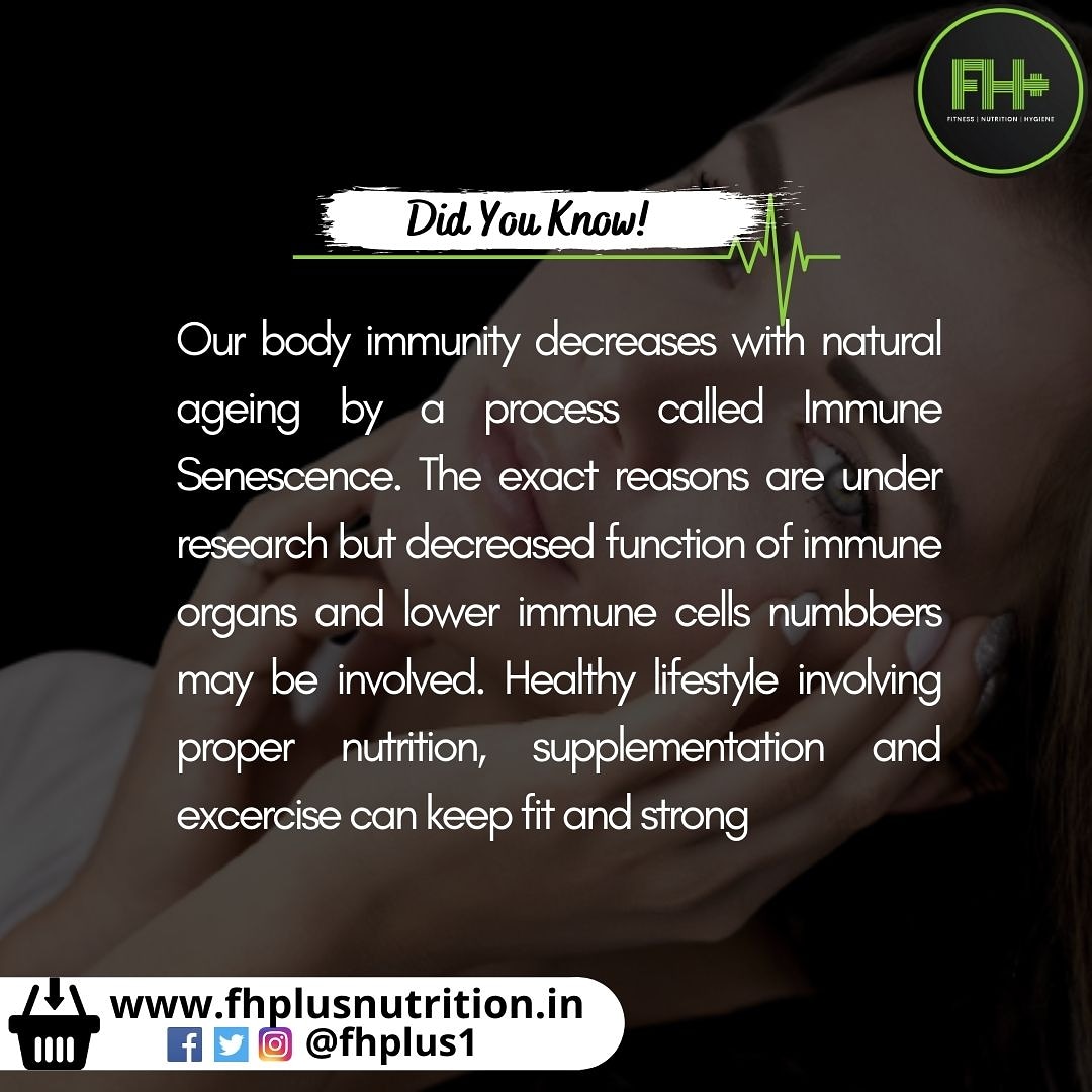 fhplus1's tweet photo. Our body's immune response decreases with natural ageing through a phenomenon called Immune Senescence #immunebuilding #immunityboosters https://t.co/NxfQZpFPwt