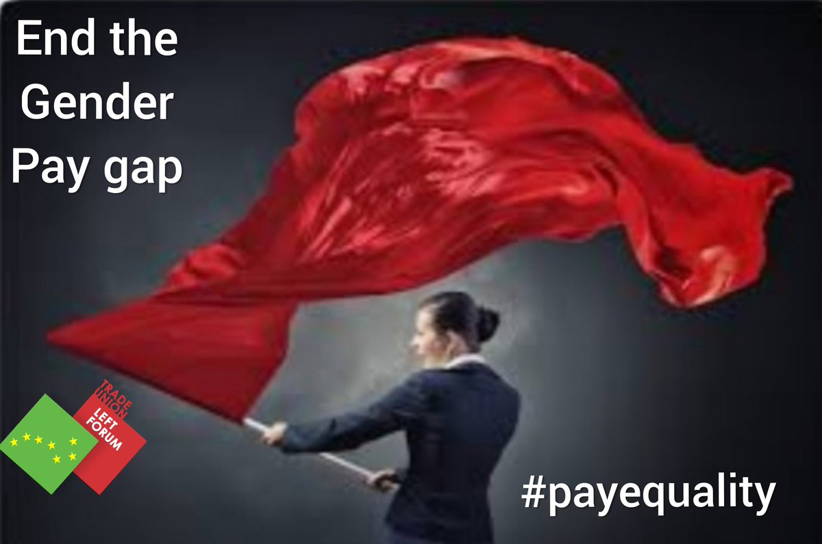 TUnionLeftForum's tweet photo. Today is Equal Pay Day. 

Today #women as a result of the gender pay gap, in Ireland, effectively work for free for the rest of the year. 

The gender pay gap is 14.4%. 

End the gender pay gap now.

#PayEqual #time4equality https://t.co/ffzp3rzFfA