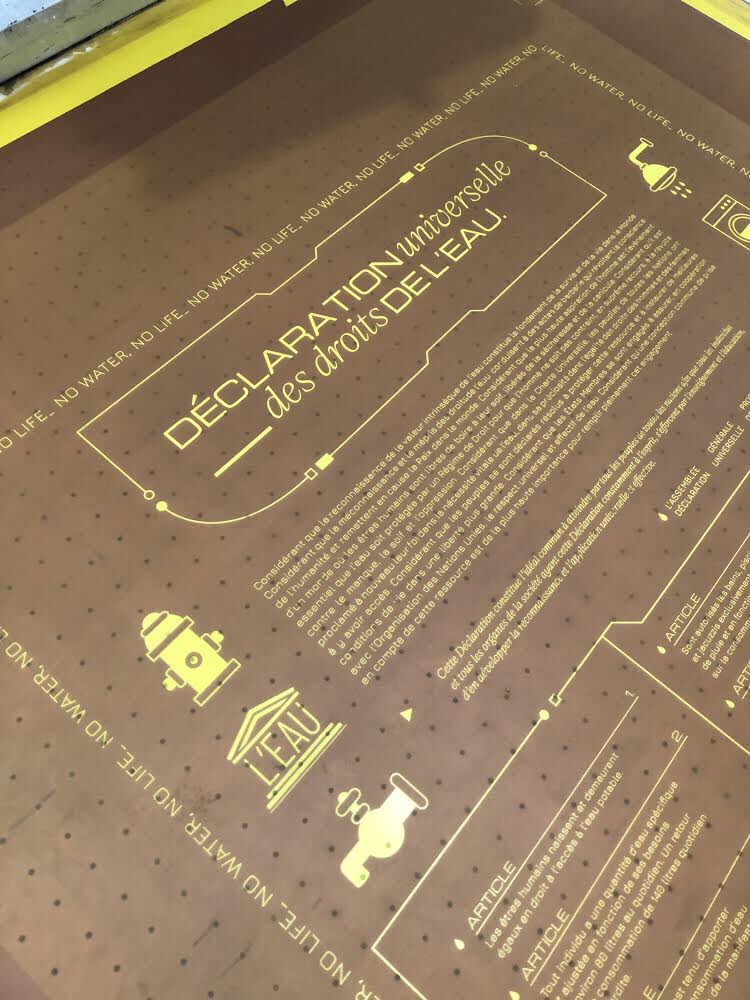 [No water no Life] Le projet de fin d’études de Clara Delahaye <a href="/ecolepenninghen/">Penninghen</a>
👉 Cartes de visite, book, affiche, CV,... le #reflexblue en a vu de toutes les couleurs
#artwork #planetearth #projetetudiant #serigraphie #screenprinting #screenprintinglife #printmaking #print