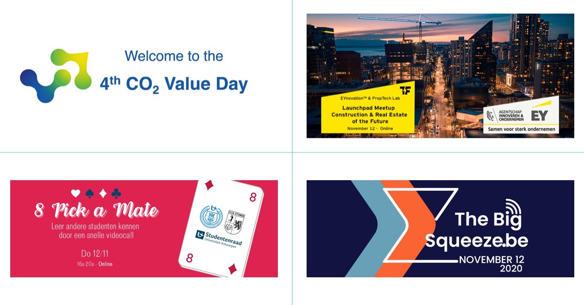converstart's tweet photo. π
This week weβre hosting 4 completely different events!
The 4th CO2 Value Europe Day, #TheBigSqueeze by @StartupsBe & @scaleups_eu, a speed-meeting event for student #8pickamate by Unifac & @StuRaUA and a launchpad meetup by @ey
https://t.co/SnufvGP4BX #networking #event https://t.co/WmIyJJMBs6