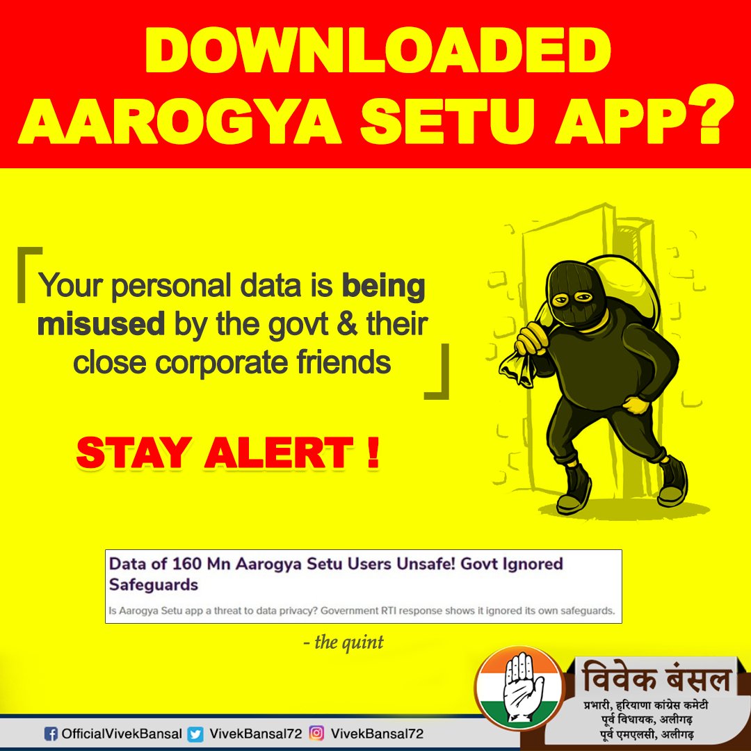 VivekBansal72's tweet photo. The population of India now have to be protected from their own govt.
#StayAlertIndia https://t.co/7LxCVxMwCZ