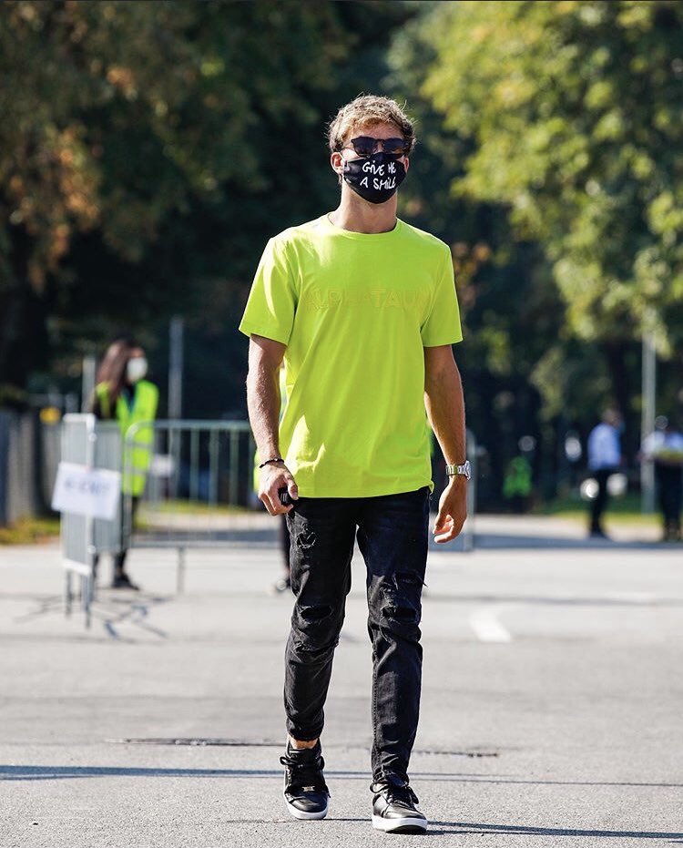 Monza 2020a win. that give me a smile mask is everything. he invented turtlenecks