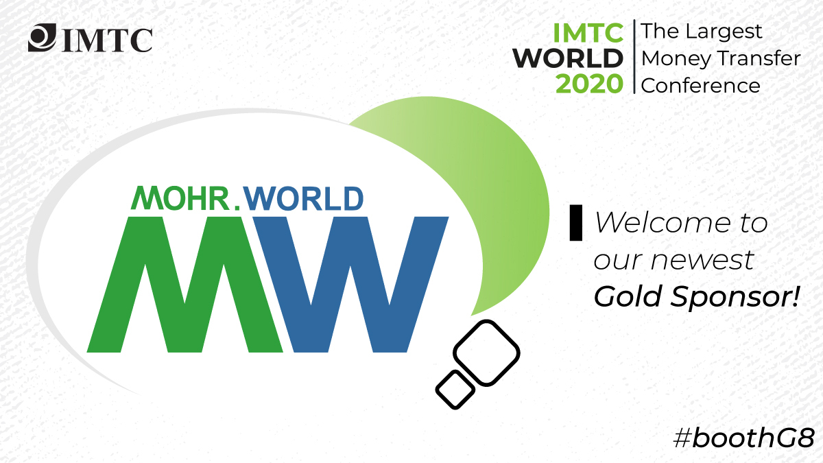 MohrWorld's tweet photo. #IMTCWORLD2020 is almost here! Are you joining us in the largest
#MoneyTransfer &amp; #CrossBorderPayments event of the
year? Get your tickets here ➡ https://t.co/hCqDj8lf71 https://t.co/NHP3MTjYKh