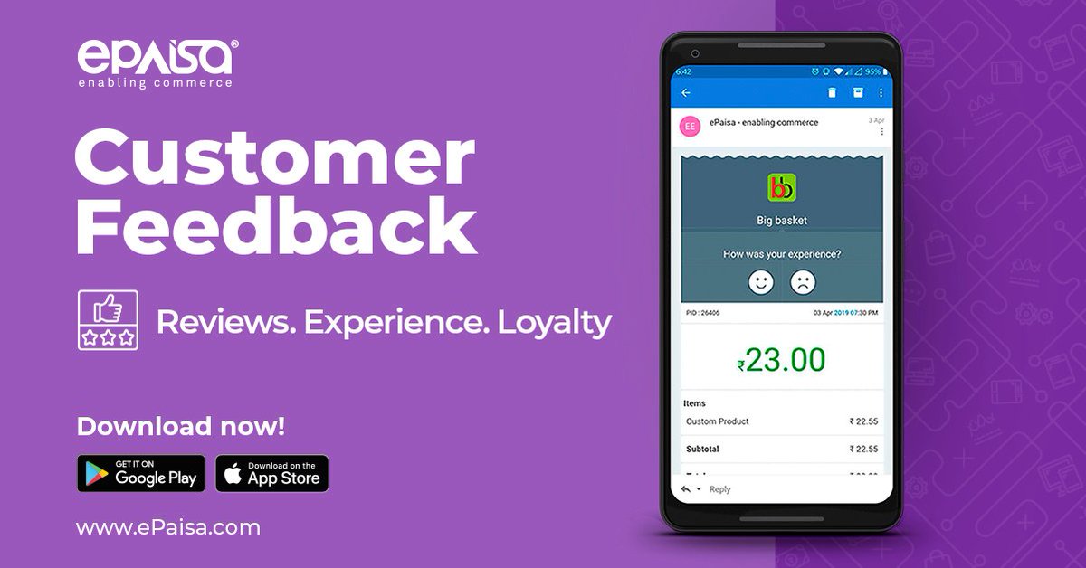 myePaisa's tweet photo. Customer feedback is an effective way to improve your services. With our POS solution keep your customers happy and coming back for more purchase.
#CustomerFeeback #Customercentric #POS #Retail #SME #GoDigital #ePaisa https://t.co/cGiPzJO9cU