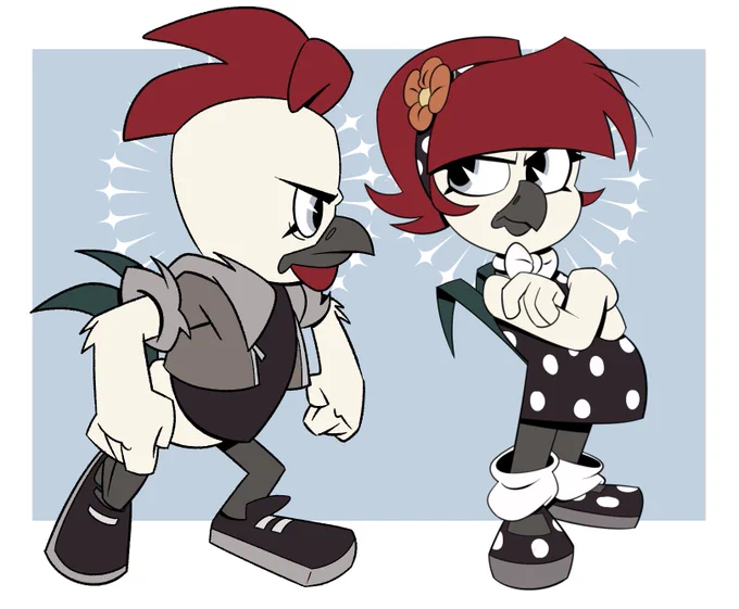Well, mostly on facebook it was where most asked for childrens from these two, so...
They are the babys of Ann and steelbeak!!  Russel and maggie✨??

#DuckTales #ducktales2017 #oc #ocxcanon #myart #csp #digitaldrawing 