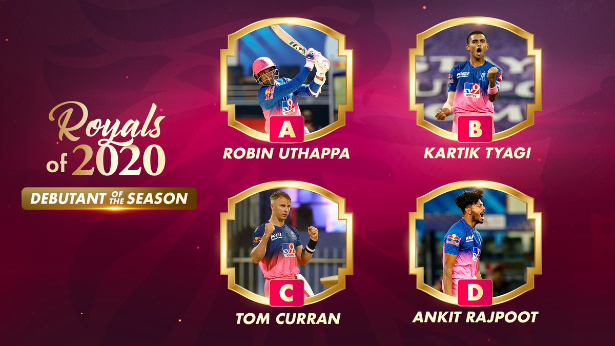 rajasthanroyals's tweet photo. First impressions matter!
Use #Royalsof2020 & vote for the best Royals debutant in the comments. One lucky voter will win Royals merchandise. π
#HallaBol | #RoyalsFamily https://t.co/f81PdD2dvg