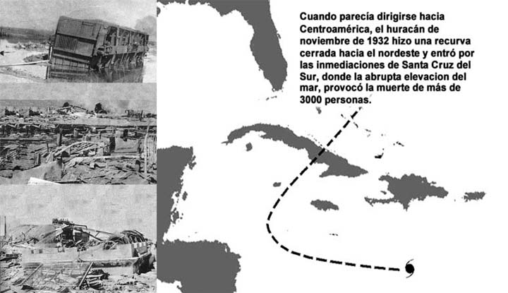 MioPinares's tweet photo. Curiosas historias de huracanes. Hace 88 años el Ciclón de 1932, que dejó saldo de más de tres mil víctimas en el poblado pesquero de Santa Cruz del Sur; también hizo una recurva, para atravesar la Isla, en noviembre. @INSMET_CMP_CMG  @DamSanchezL @aliciarca @CubaFuenteRR https://t.co/wFFZ90pSxJ