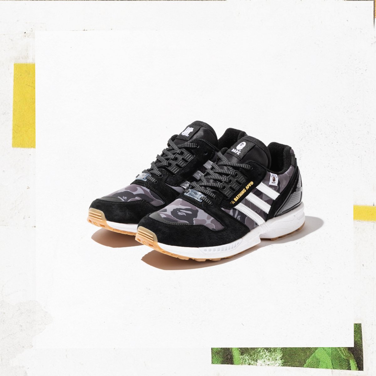 Bape Com Undefeated Bape Adidas Zx8000 Launch Globally On November 14th The Green Colorway Is Available Exclusively Through Bape And Undftd While The Black Colorway Is Available Through Bape Undftd And T Co 8hgi0mvzla