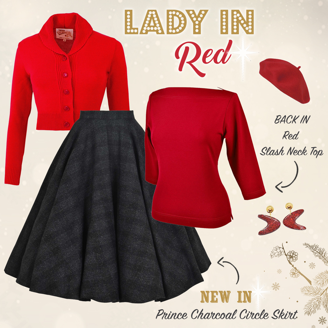 VivOfHolloway's tweet photo. Pin-up and red? - We're saying YES 😍
This adorable outfit is perfect for the season! Don't miss out on the main beauty here, our Slash Neck Top Red, BACK IN stock!
#vivienofholloway #1950stop #redtop ##vintagetop
https://t.co/OU5UyCKKNb