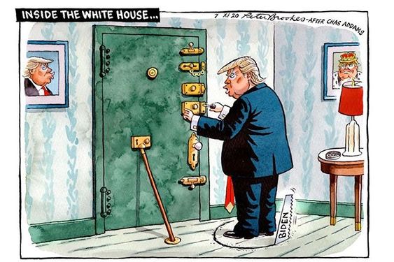 elenischool's tweet photo. In the meantime . . . Past behavior best predicts future behavior #Trump #afterloss 🖌️A cartoon for The Times by Peter Brookes https://t.co/CGrOxbfGnt