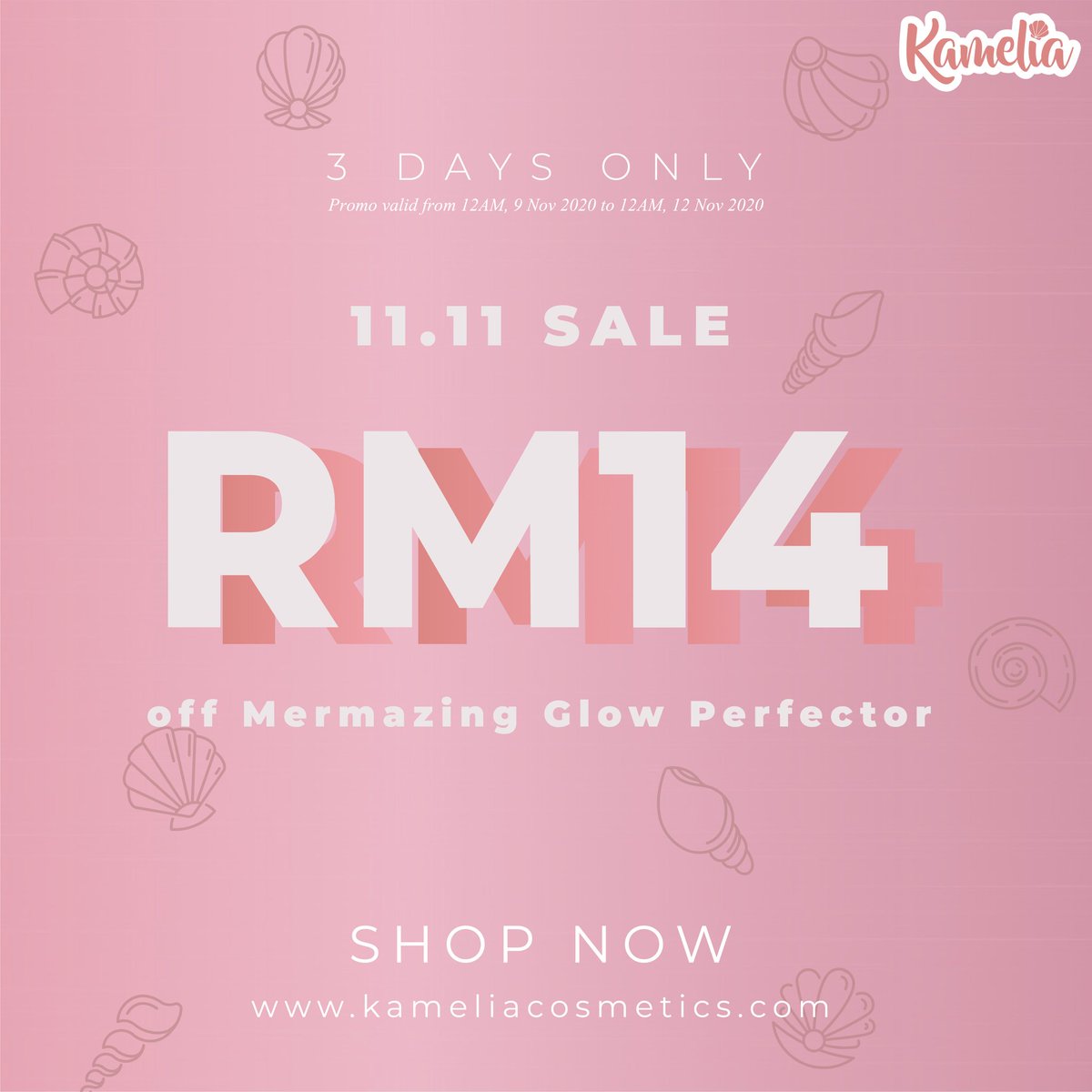 wenahalims's tweet image. Korang dah ready ke tu 11.11 Sale @itskameliahq ? Nah kita bagi discount &amp;amp; price list siap2. Jangan lupa simpan duit okay merbabes sekalian 👀😝

#makeupsales #mermaidqueenspenang