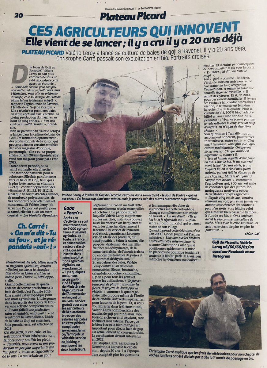 💡 Les agriculteurs qui innovent, se connectent aussi sur farmr.co pour échanger ensemble, autour de leurs pratiques ! 

📰🖋<a href="/SolCeline/">Sol</a> 

Cc <a href="/hautsdefrance/">Région Hauts-de-France</a> <a href="/CD_oise/">Conseil départemental de l'Oise</a> <a href="/Agri_Gouv/">Ministère Agriculture et Souveraineté alimentaire</a>