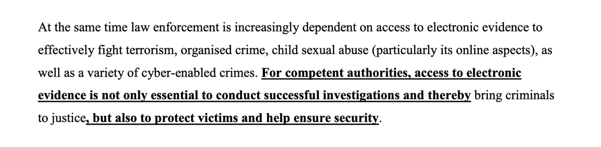 The problem with this statement - that it is essential to break encryption to fight various crimes - is that it is just not true.The evidence that has been surfaced through court cases and the like has pointed out that encryption did not slow or hinder the investigation.