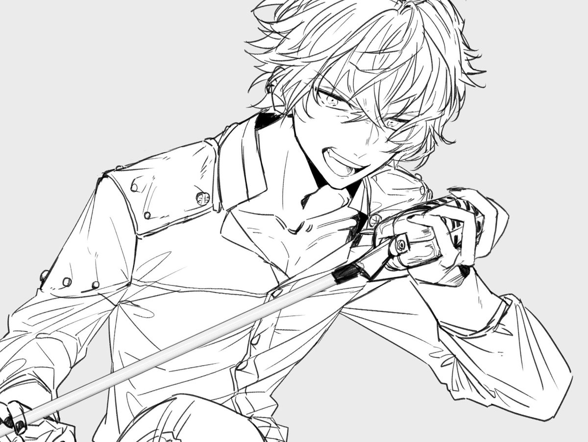 大神晃牙くんを描くの初めてなんですけど、こう…なんか…初めて描いた気がしないな………………………………………… 