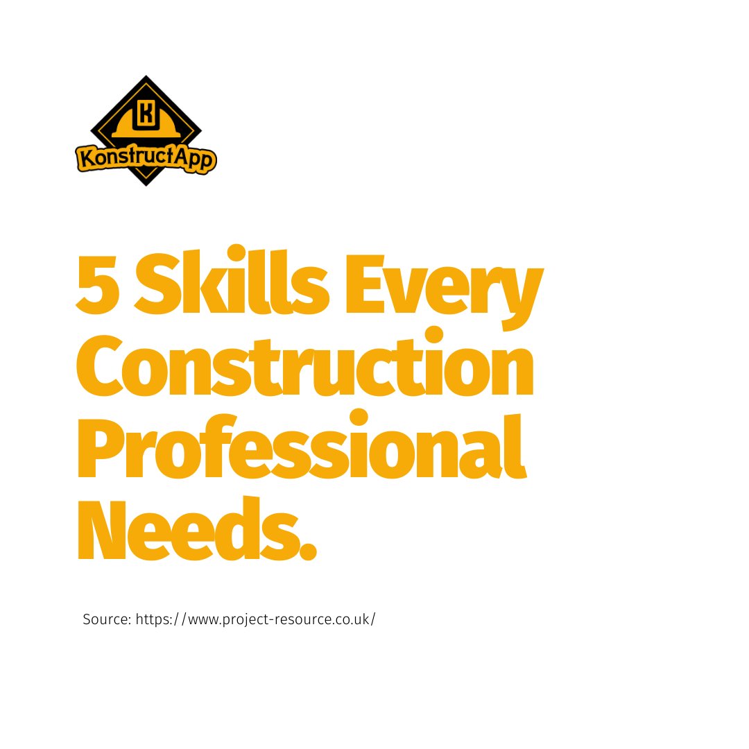 KonstructApp's tweet photo. Itβs a brand new week to explore greater opportunities! π
Here's a thread with 5 important skills every construction professional needs to get ahead!
#KonstructApp
#KonstructCommunity
#ConstructionLife https://t.co/ZQzGbCLQQR