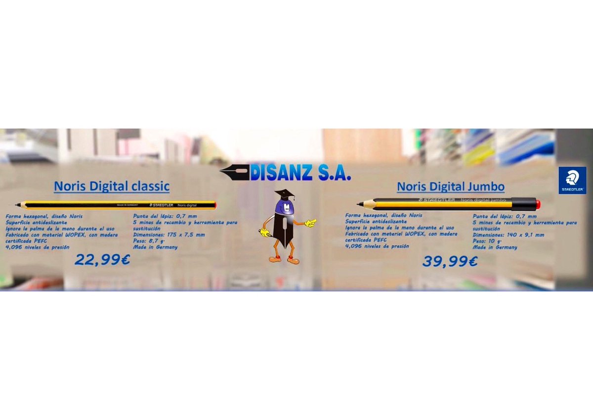 disanzsa's tweet photo. 🚀 ¡Novedades para empezar la semana! 🚀
Modernízate y usa los nuevos lapiceros digitales para tablets o cualquier dispositivo táctil. #staedtler
¡Anímate a probarlo! https://t.co/q4W5voWmLe