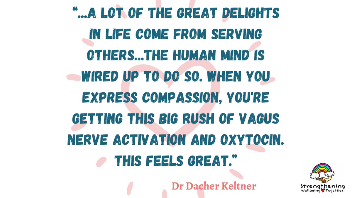 WellbeingTogeth's tweet photo. More about the science behind why #kindness & #compassion feel good. #strengtheningwellbeingtogether #wellbeing #wellbeingliverpool #scienceofkindness #positivepsychology https://t.co/1BogfO03G7