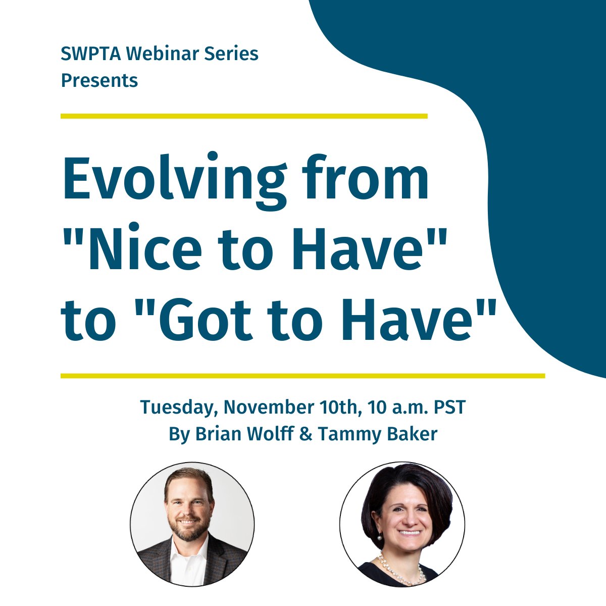 HelpMeParker's tweet photo. We're excited to speak at the @SWParking Webinar series tomorrow!

Brian &amp; Tammy will share how to evolve from "Nice to Have" to "Got to Have." 

Don't miss it, register today: https://t.co/xX3XuEm819

#ParkerTechnology #Parking #SWPTA https://t.co/Ka7xSOZ2ca