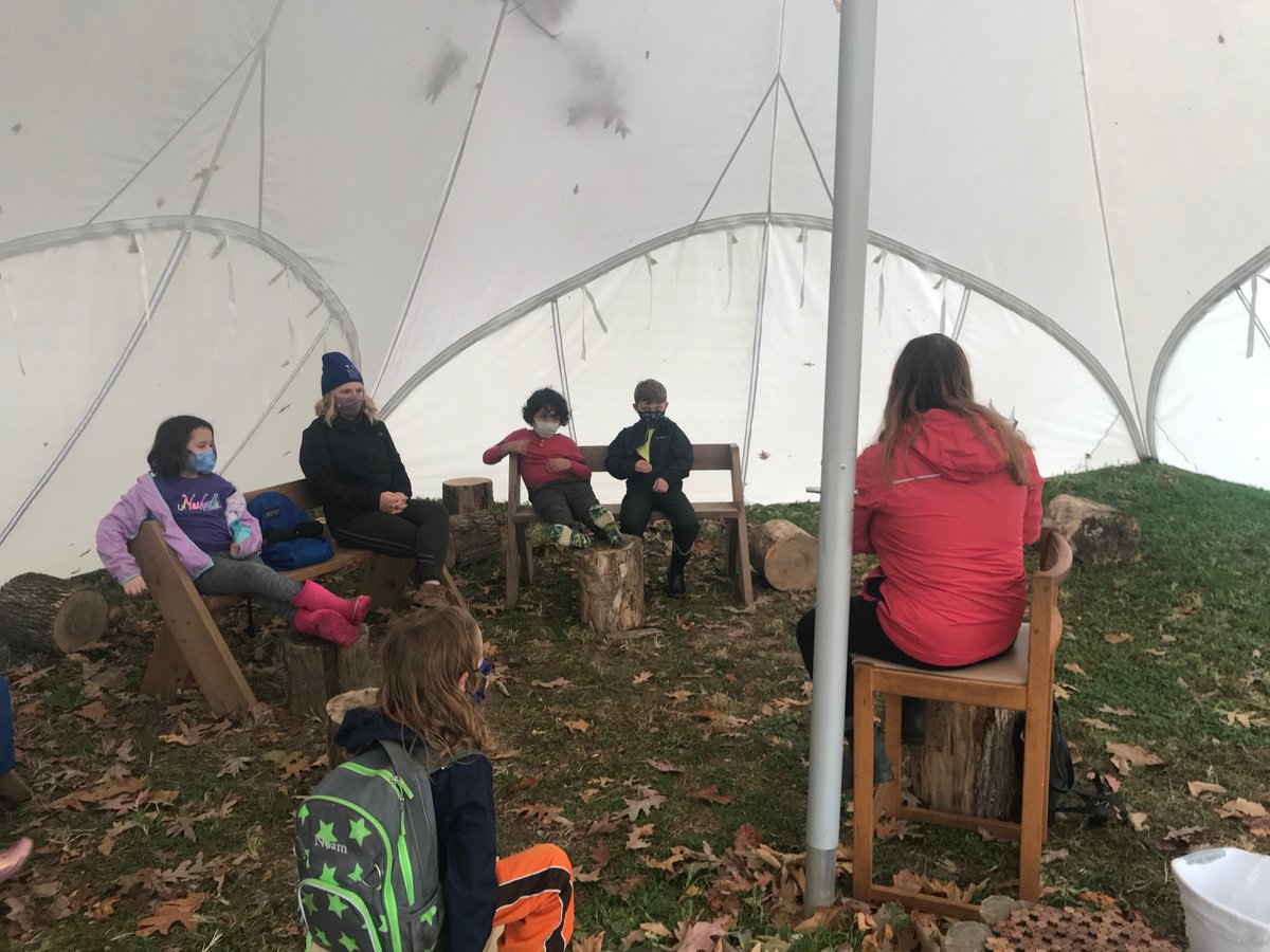 The sides are now zipped shut on our beautiful outdoor tent!