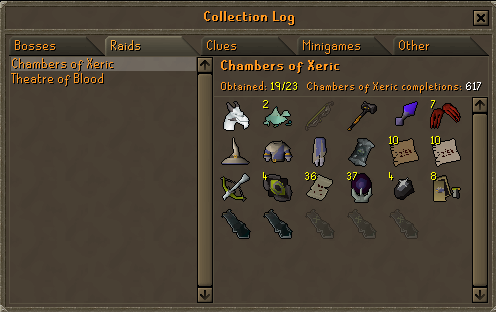 CplErikOSRS's tweet photo. Chambers completed ft. pre-col log ghost t bow

Also I used my 2nd dust on the olmlet because I wanted to see what warning message it gave but there wasn't a warning message https://t.co/WV2GSpaj5D