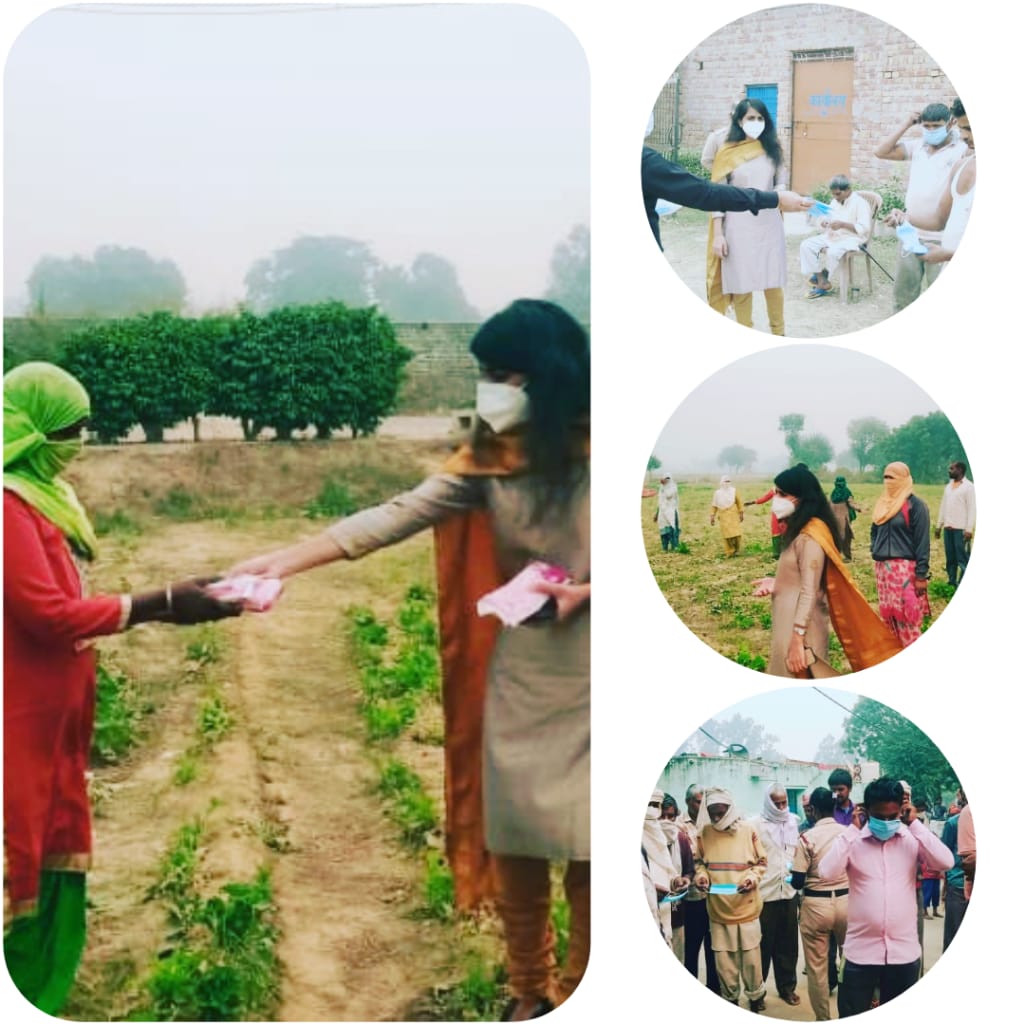 DCsofIndia's tweet photo. #IASatWork
IAS @yadav_cheshta, DM North West Delhi, distributes #sanitarynapkins & masks among agricultural workers & jhuggi dwellers in Kanjhawala to raise awareness on #menstrualhygiene & #COVID.
Much appreciated 👏
@DelhiVsCorona @BureaucratsInd @LtGovDelhi @ArvindKejriwal https://t.co/RmzQnxhNUn