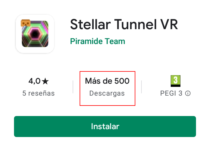 PiramideTeam's tweet photo. Stellar Tunnel VR ha superado las 500 descargas en Google Play !!! https://t.co/6wCwSjIw1w
#VirtualReality #indiedev #GoogleVR #VRexperience #3D #immersive #VR #Thanks #GoogleCardboard #Tenerife #Dev https://t.co/5eCjoF9MU6