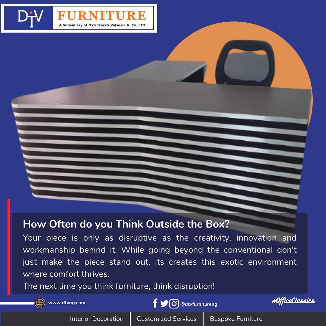 AmosuJeremiah's tweet photo. The more creative, the better the output. Let's examine this poser together on today's #OfficeClassics.
#interiordecor
#dtvfurniture https://t.co/vSRP1W7FEq