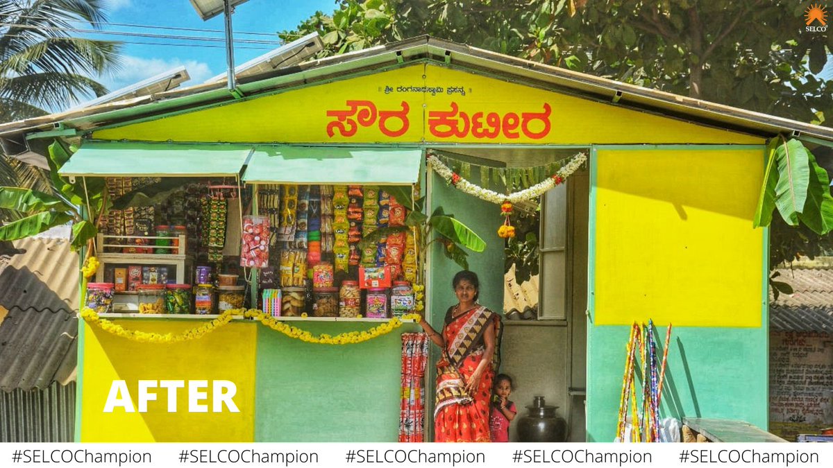 SELCOIndia's tweet photo. The shop has solar powered photocopy machine, solar powered cold storage machine and solar powered lights. This has been helpful to attract customers through its new design, which will help her to re-establish her business. https://t.co/yvymnL51FH