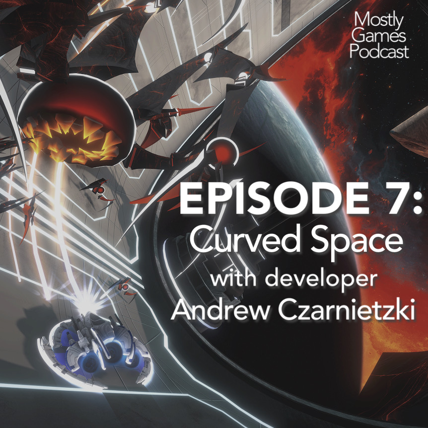 mostlygamespod's tweet photo. Episode 7! We got the chance to chat with @OnlyByMidnight about their game Curved Space! It was great to talk about games with someone so much more qualified than us. Give it a listen!
https://t.co/Yci9DaQlgE
.
#mostlygames #podcasts #indiedev #gaming #scifi #spiders #shmup https://t.co/WB7HdXdPSk