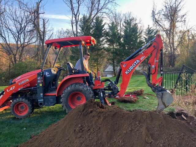 Just started a patio project this weekend at my house.  Always looking for an excuse to jump on the backhoe!