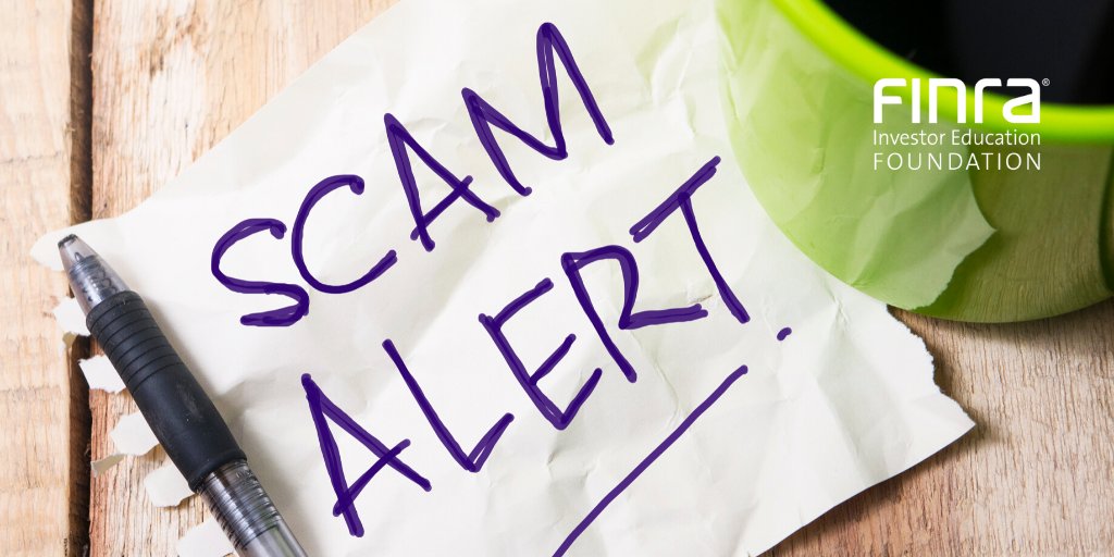 FINRAFoundation's tweet photo. Can you spot a #scam when you see one? In just 4️⃣ questions our #ScamMeter will help you determine if an investment you are thinking about might be a scam 👉 https://t.co/V9407OfwX0 https://t.co/xjFQNSzoLb