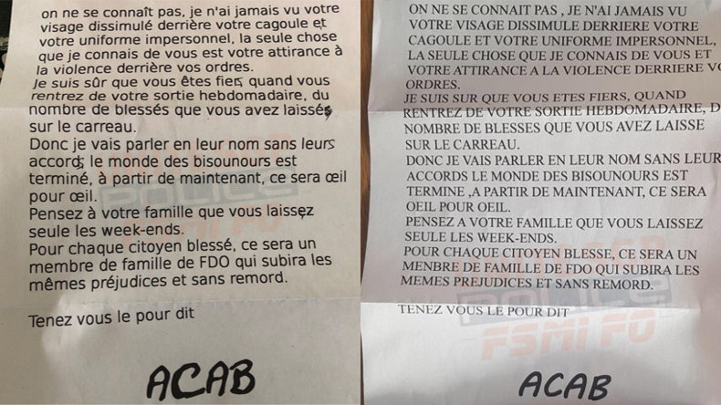 C4Tal3YA1100010's tweet photo. Vous terrorisé nos enfants !

Il va falloir assumer la suite vulgaire terroriste !
Plus rien ne sera comme avant ! 
#LaPoliceTue
#GlobalRevolution #FuckTheSystem #FallaitPasNousDiviser 
#Désobéissance #Riposte #resistance #AutoDefense

#PoliceTerroriste #PoliceNéoNazi 
#ACAB https://t.co/UUN5dQl1bW