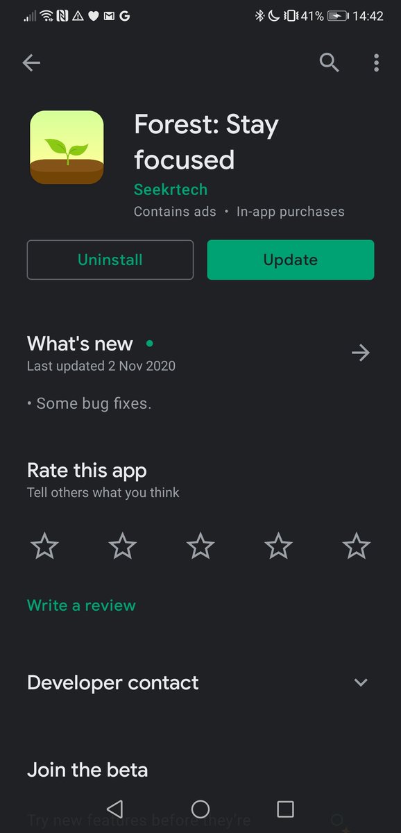 This app is really what got me through exams. For every set time you stay focused without going on your phone, it grows a plant and adds to your forest!