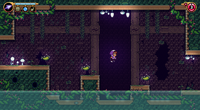 Here's the final room in the game. We have a dark overlay on all the dungeons and then allow different items and art to shine through making it look nice and smooth! :) Creating one room like this takes about 60 minutes and there are about 600 rooms in the game.[10/11]