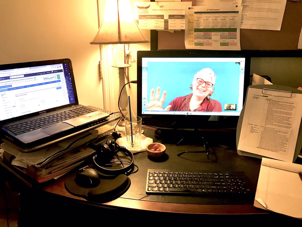 Good Morning!!! Ready to kick off the 34th #AARST VIRTUAL #RadonSymposium. Let’s have a great week! #productiondesk #stopradon