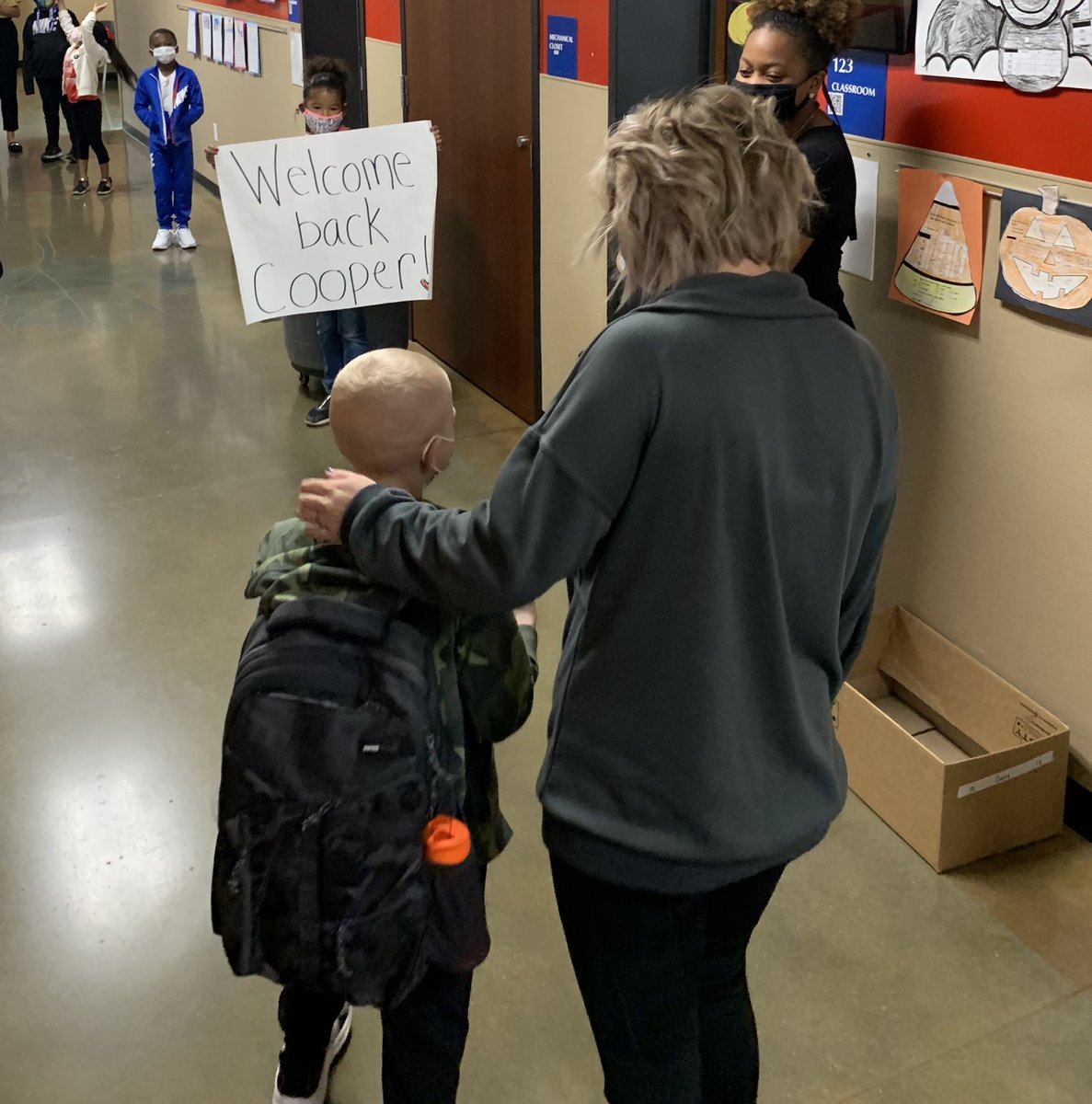bristowelem's tweet photo. Welcome Back Cooper!! We Love You! #TougherThanCancer! #ThisIsBristow https://t.co/EOokWXUlpI