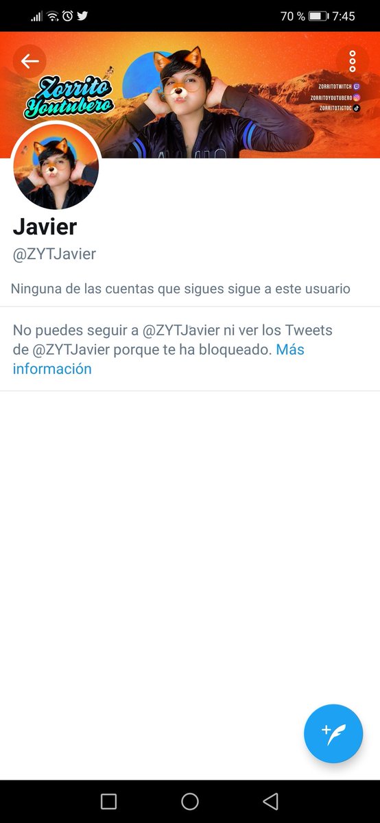 Sandra24093760's tweet photo. @ZYTJavier Jajaa no aguanta nada el pinché maricon jajaa. Luego luego me bloqueo jajajaa le arde cuando hablan de su patrona kajaja https://t.co/dLjlL7N1ky