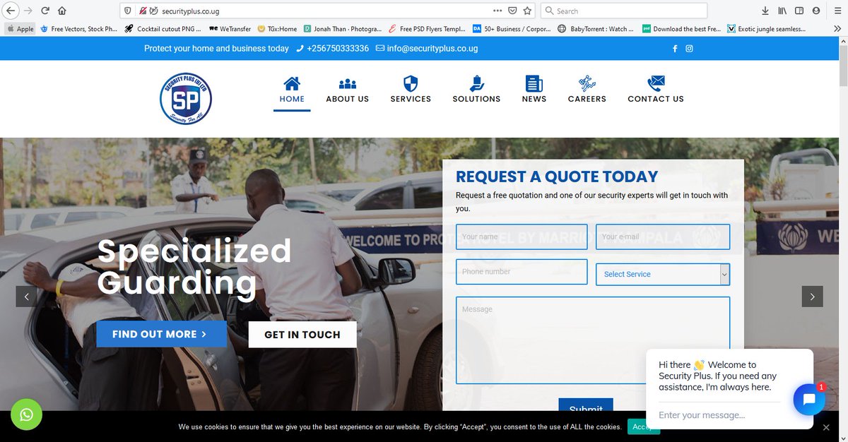 Security_PlusUG's tweet photo. We dedicate all our efforts to offering solutions to all your security problems. 
For more information about our products and services visit our website; https://t.co/GmKzEy0j5L 

#Securityplus #stayhome #StaySafeStayHome #security #safety https://t.co/7PhmTXl1rW